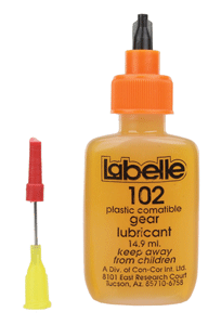Labelle 102 All Scales Plastic Compatible Gear Lubricant with PTFE - 1/2 oz.  14.9 mL