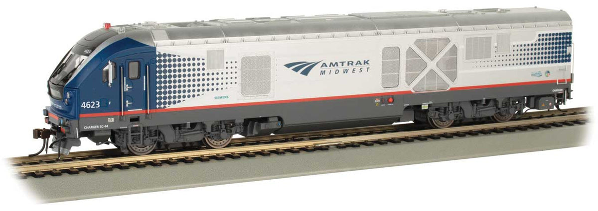 Bachmann N 67951 DCC/TCS WOWSound Equipped Siemens SC-44 Charger Amtrak Midwest AMTK #4623