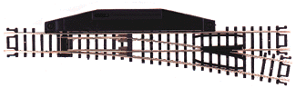 Atlas N 2707 Code 80 No. 6 Manual Turnout 'Standard Line' with Nickel Silver Rail & Black Ties - Right Hand