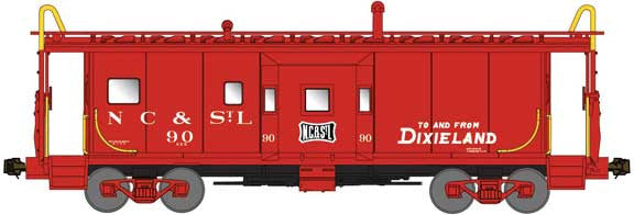Bluford Shops N 41130 International Car Company Half-Bay Window Caboose Phase 1 Nashville, Chattanooga & St. Louis 'Dixieland Slogan' NC&StL #90