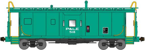 Bluford Shops N 42160 International Car Bay Window Caboose Phase 2 Pittsburgh & Lake Erie P&LE #518