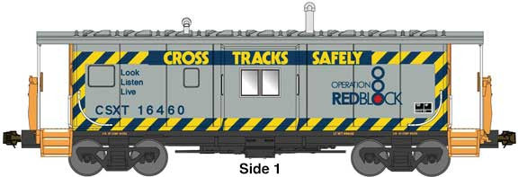 Bluford Shops N 44320 International Car Bay Window Caboose Phase 4 CSXT #16460
