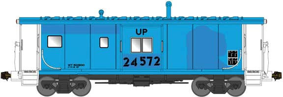 Bluford Shops N 44330 International Car Bay Window Caboose Phase 4 Union Pacific 'Patched Ex-RI' UP #24572
