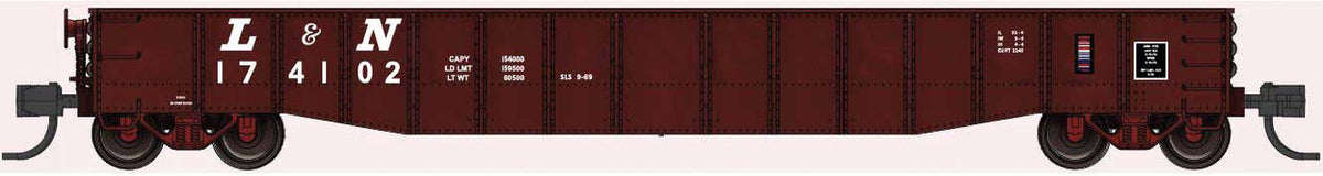 Bluford Shops N 52131 52'6" 15-Panel Mill Gondola Lightly Dented Louisville & Nashville L&N #174126