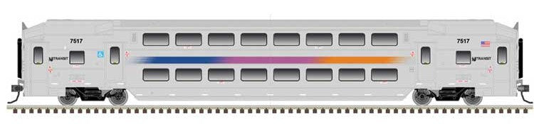 Atlas Master N 50006644 Multi-Level Commuter Cab Car / Coach / Toilet Coach NJT 3-Pack