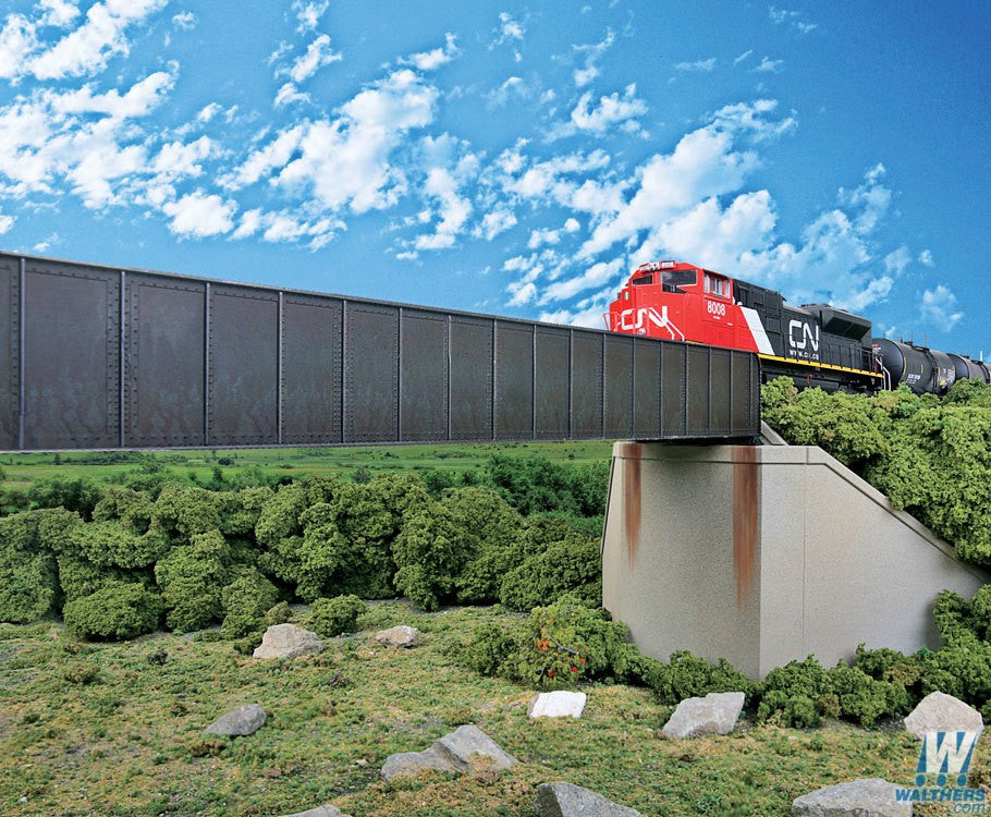 Walthers Cornerstone HO 933-4503 90ft Single-Track Through Girder Bridge - Kit