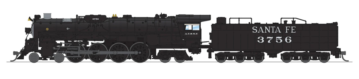 Broadway Limited Imports N 9405 ATSF 4-8-4 Locomotive Paragon4 Sound/DC/DCC Smoke Santa Fe #3761 "In Service"