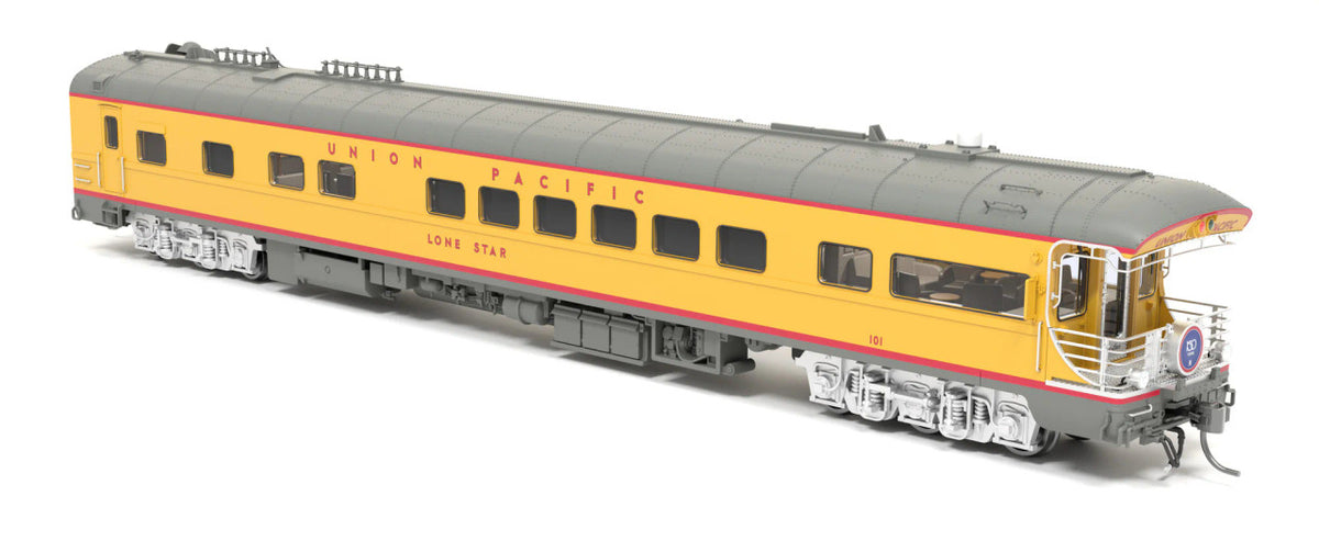 Broadway Limited Imports HO 9593 Union Pacific Business Car UP #101 'Lone Star' w/ Blue '150 Years' Drumhead