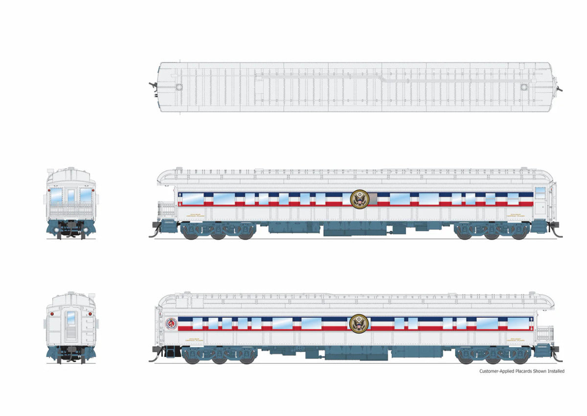 Broadway Limited Imports HO 9712 1947 Freedom Train Heavyweight 5-Car Passenger Set '1947 Scheme '