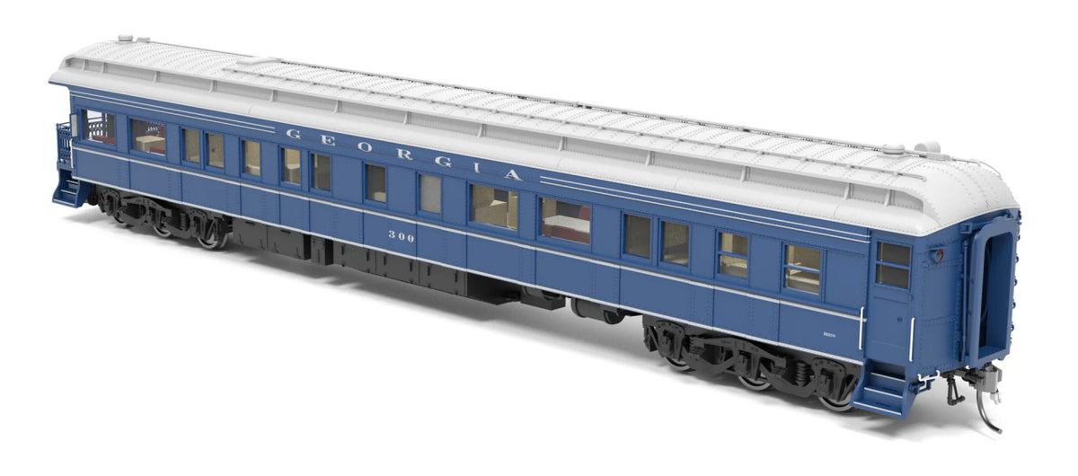 Broadway Limited Imports HO 9730 Georgia #300 Business Car Blue & Gray 'Modern Appearance'