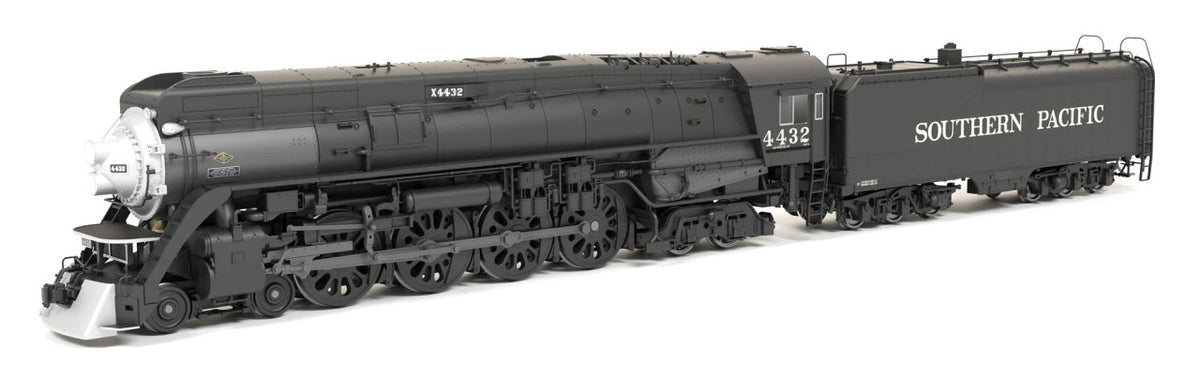 Broadway Limited Imports HO 9835 Stealth Series DCC-Ready Southern Pacific GS-4 4-8-4 SP #4432 Deskirted Painted Black No Trim on Pilot