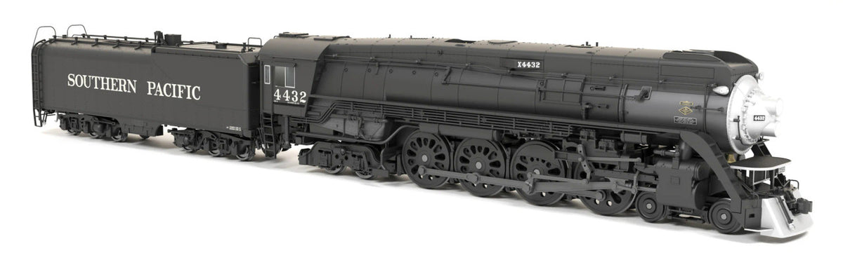 Broadway Limited Imports HO 9835 Stealth Series DCC-Ready Southern Pacific GS-4 4-8-4 SP #4432 Deskirted Painted Black No Trim on Pilot