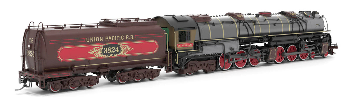 Broadway Limited Imports HO 9919 Paragon4 Sound/DC/DCC Smoke Union Pacific Early Challenger CSA-2 UP #3824 'Ornate 1800's Fantasy Paint'