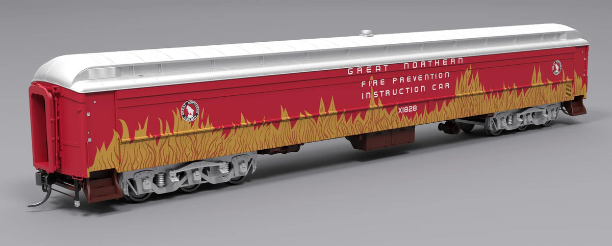 Broadway Limited Imports HO 9933 Railroad Instruction Car GN Fire Prevention #X1828