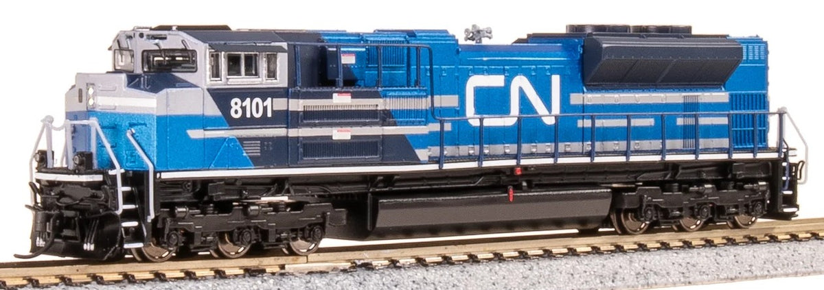 Broadway Limited Imports N 9962 EMD SD70ACe Locomotive Paragon4 Sound/DC/DCC Canadian National CN #8101 Blue & White Scheme