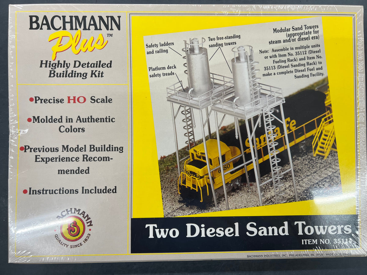 Bachmann Plus HO 35114 Two Diesel Sand Towers - Kit