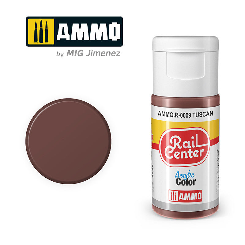 AMMO RailCenter Acrylic Color AMMO.R-0009 TUSCAN- 15ml Bottle