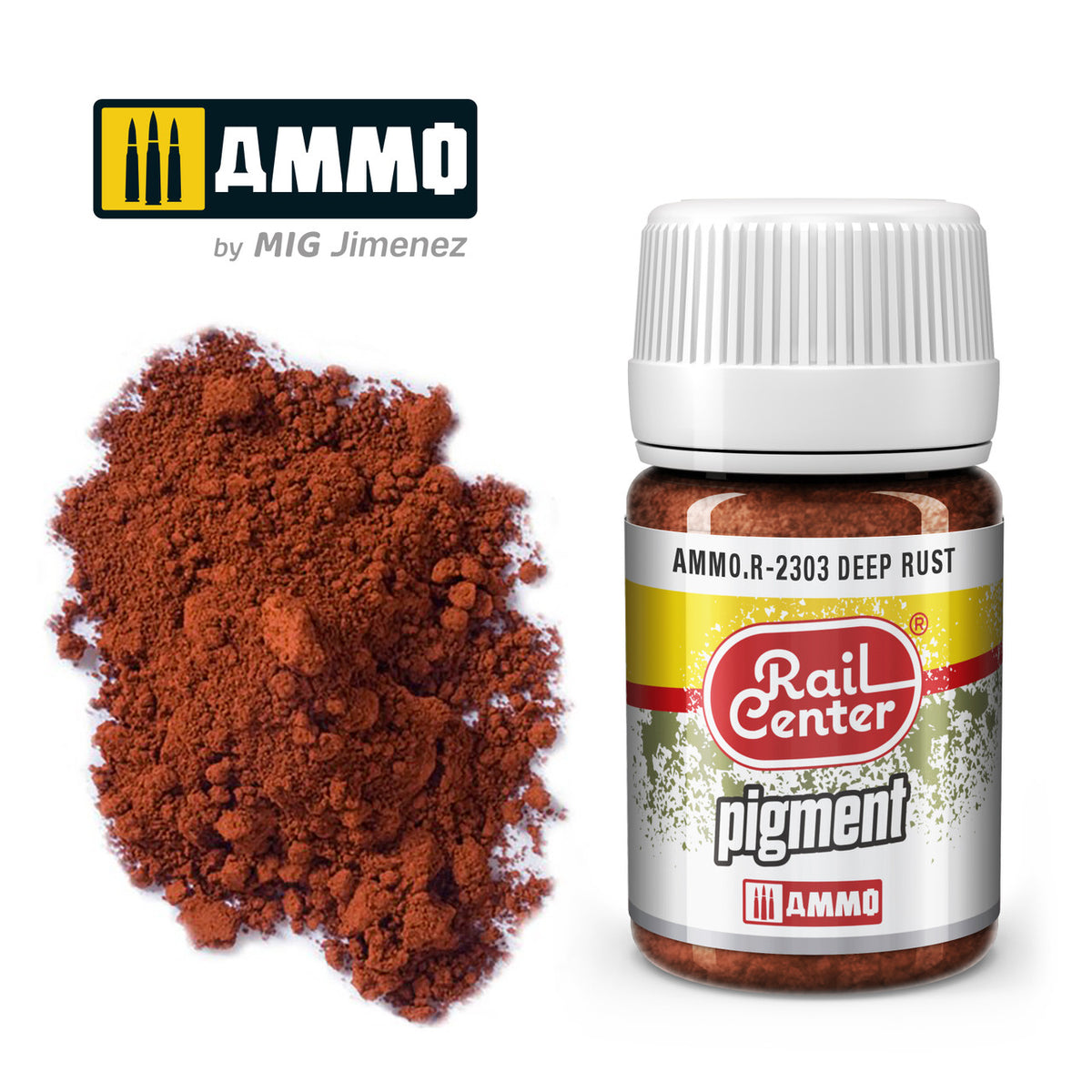 AMMO RailCenter Pigment AMMO.R-2303 DEEP RUST - 35ml Bottle