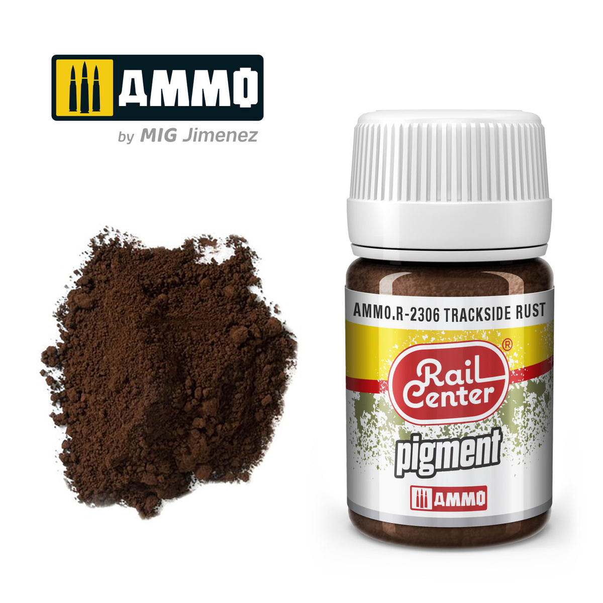 AMMO RailCenter Pigment AMMO.R-2306 TRACKSIDE RUST - 35ml Bottle