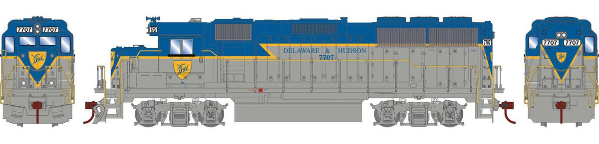 Athearn HO ATH-1141 DCC Ready EMD GP60 Locomotive 'Legendary Liveries' Delaware & Hudson DH #7701