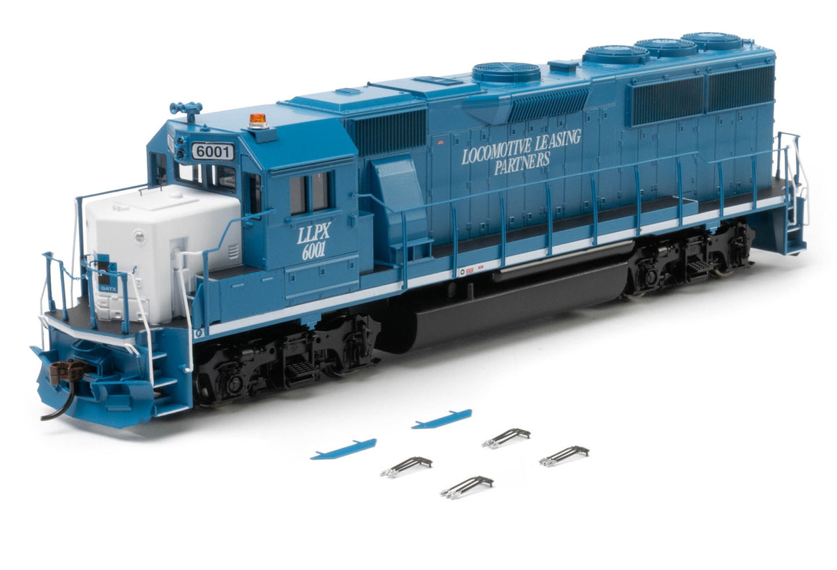 Athearn HO ATH-1167 DCC/Econami Sound Equipped EMD GP60 Locomotive Locomotive Leasing Partners LLPX #6001