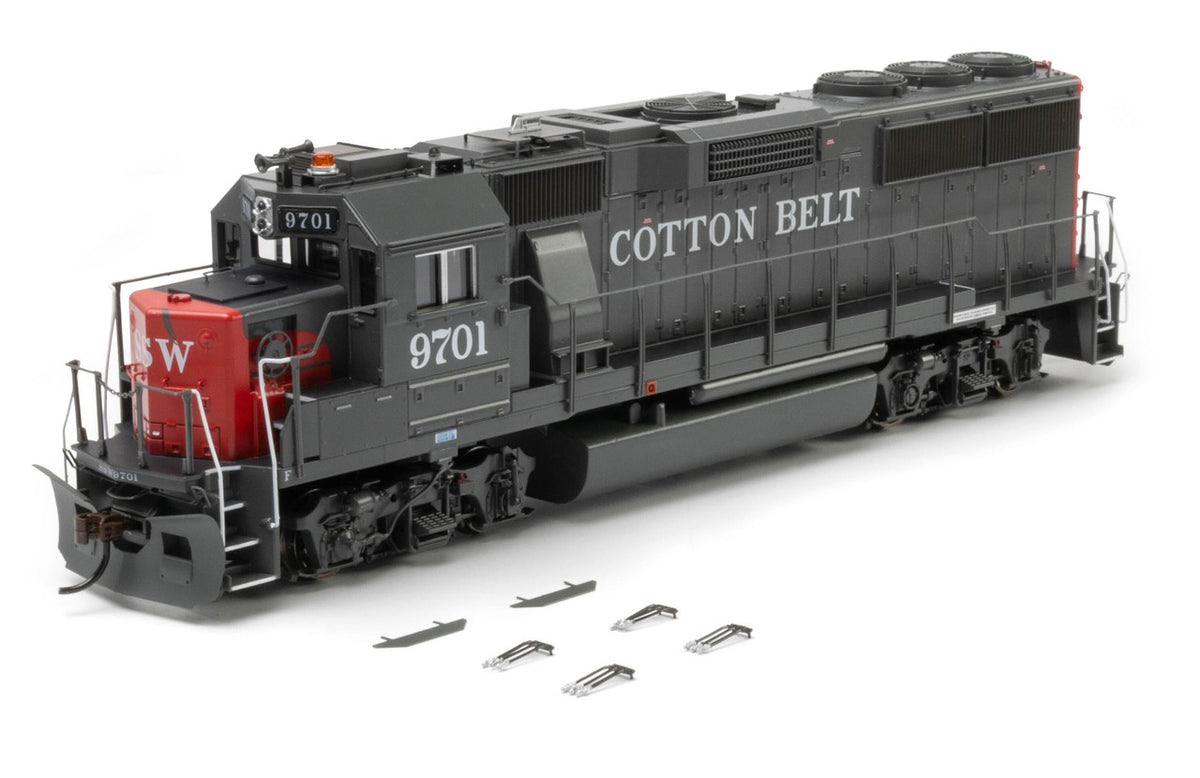 Athearn HO ATH-1213 DCC/Econami Sound Equipped EMD GP60 Locomotive Cotton Belt SSW #9701
