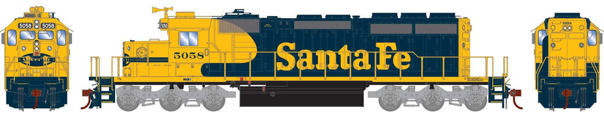 Athearn HO ATH-1240 DCC Ready EMD SD40-2 Locomotive Santa Fe ATSF #5058