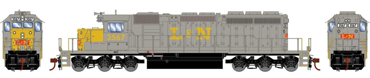 Athearn HO ATH-1245 DCC Ready EMD SD40-2 Locomotive Louisville & Nashville LN #3567