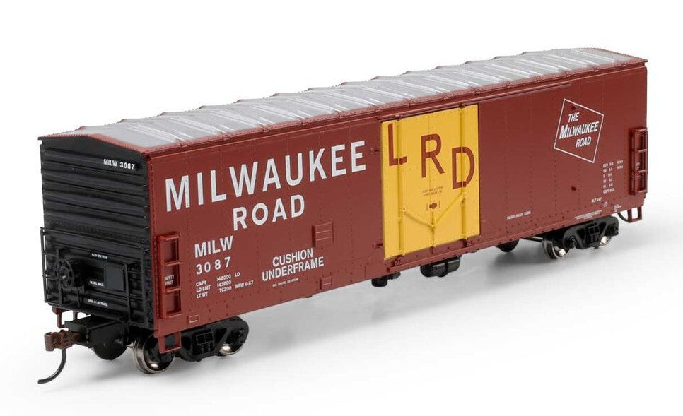 Athearn HO ATH-2060 50' Youngstown Plug Door Box Car Milwaukee Road MILW #3087