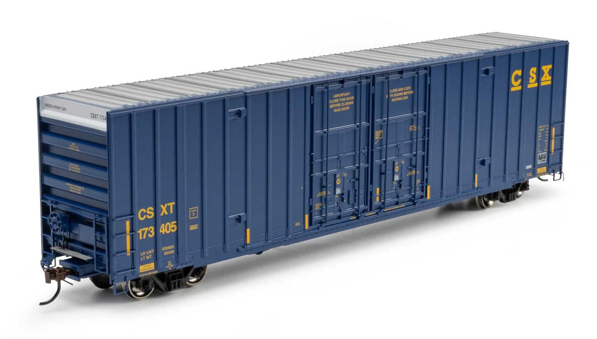 Athearn HO ATH-2275 60' Gunderson High Cube Double Door Box Car CSX CSXT #173405
