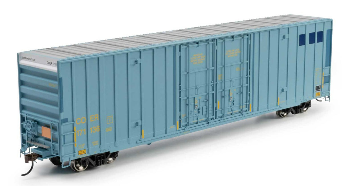 Athearn HO ATH-2280 60' Gunderson High Cube Double Door Box Car 'Primed For Grime' COER #171136