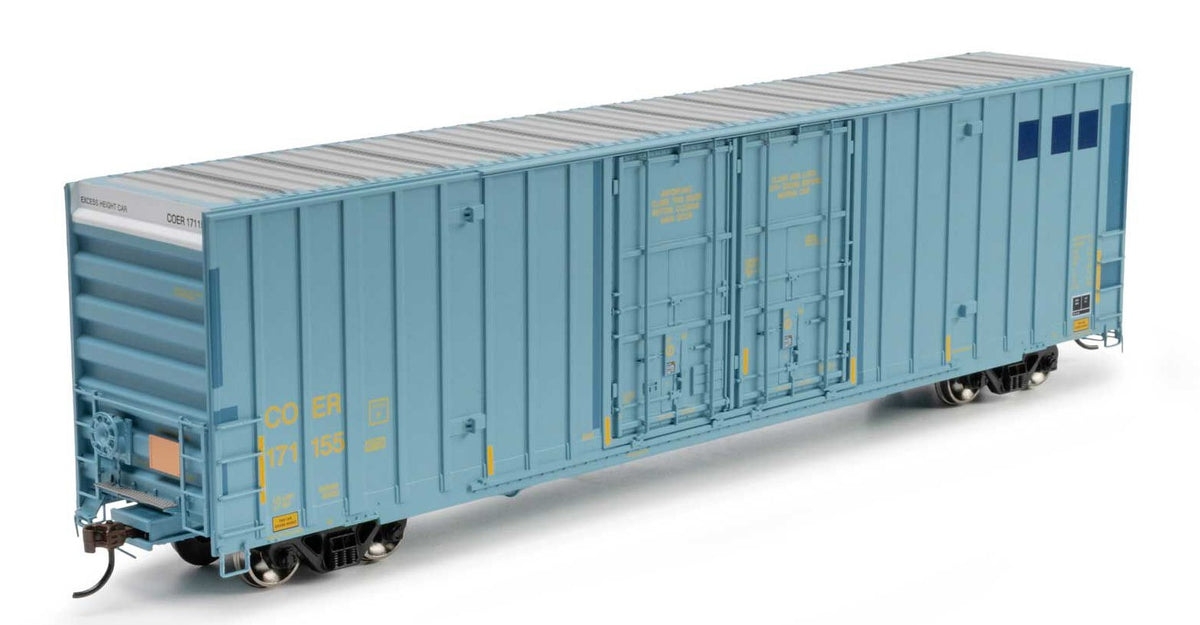 Athearn HO ATH-2281 60' Gunderson High Cube Double Door Box Car Primed For Grime COER #171155