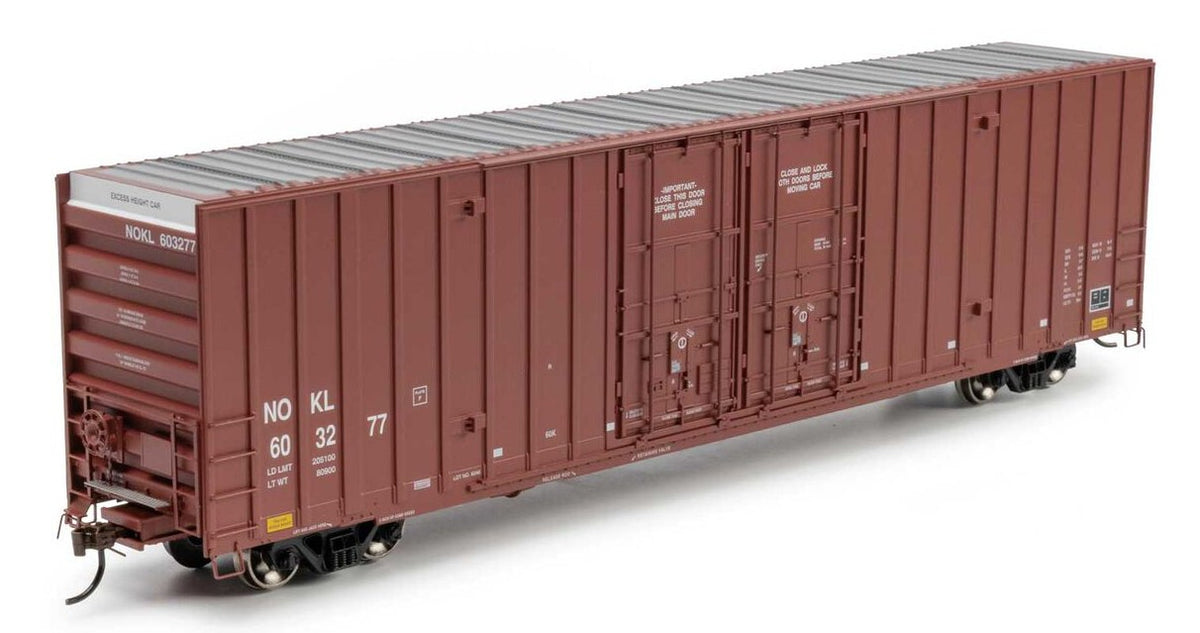Athearn HO ATH-2285 60' Gunderson High Cube Double Door Box Car NOKL #603277