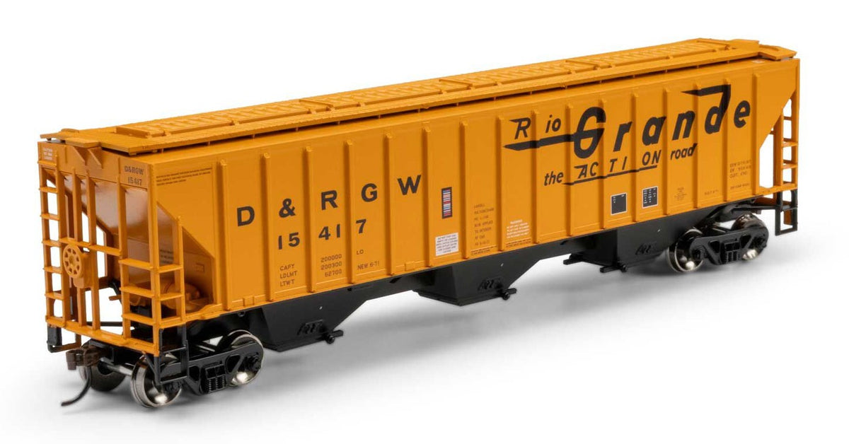Athearn HO ATH-2365 Pullman-Standard PS 4740 Covered Hopper Rio Grande DRGW #15417