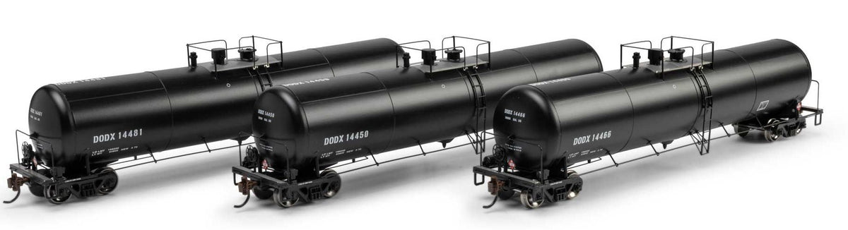 Athearn HO ATH-2405 30K Ethanol Tank Car DODX #14450/14466/14481 3-Pack