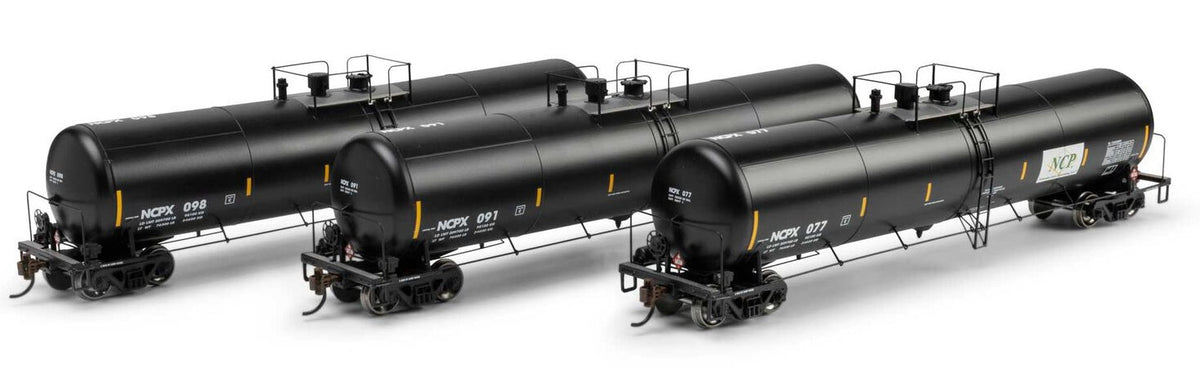 Athearn HO ATH-2408 30K Ethanol Tank Car NCPX #077/091/098 3-Pack
