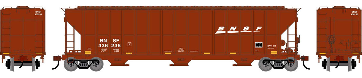 Athearn HO ATH-2482 FMC 4700 Covered Hopper BNSF #436235
