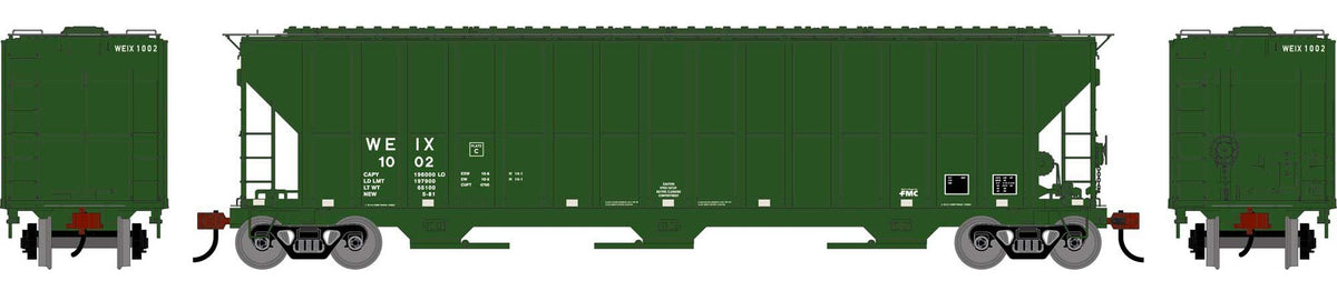 Athearn HO ATH-2494 FMC 4700 Covered Hopper WEIX #1002