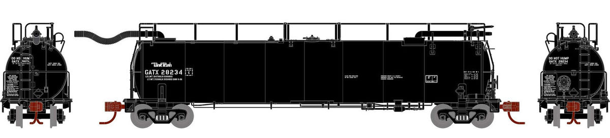 Athearn N ATH15069 TankTrain Intermediate Car Black w/Tank Train Lettering GATX #28234