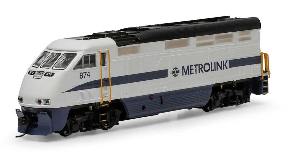 Athearn N ATH15405 DCC/Tsunami2 Sound Equipped EMD F59PHI Locomotive Metrolink SCAX #874