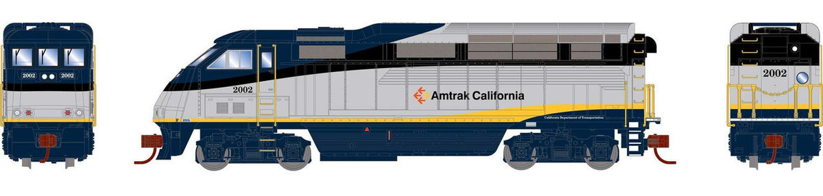 Athearn N ATH15407 DCC/Tsunami2 Sound Equipped EMD F59PHI Locomotive Amtrak California CDTX #2002