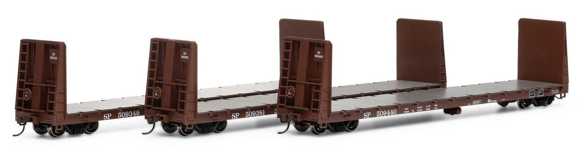 Athearn HO ATH17235 60' Bulkhead Flat Car SP 3-Pack