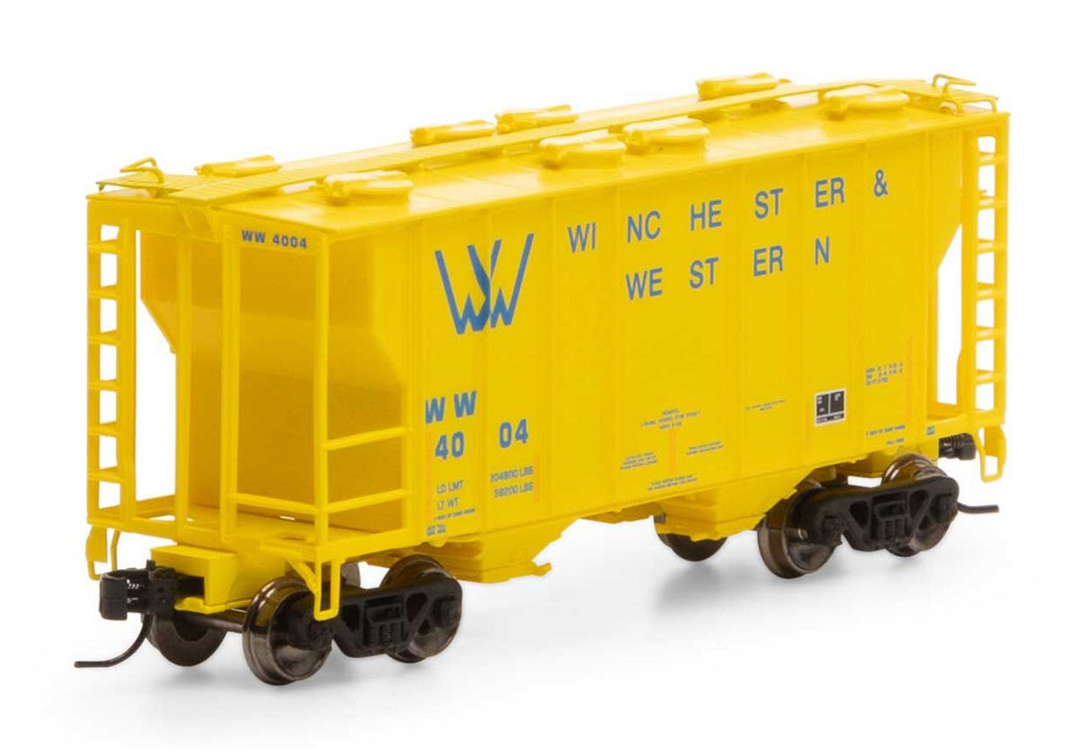 Athearn N ATH17254 PS-2 2600 Covered Hopper Winchester & Western WW #4004