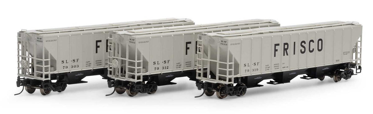 Athearn N ATH27409 PS 4427 Covered Hopper Frisco SL-SF 3-Pack