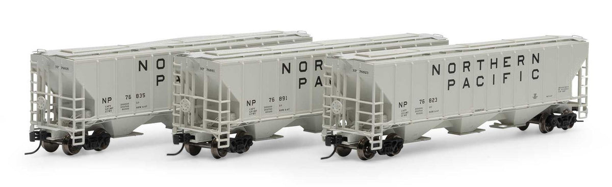 Athearn N ATH27415 PS 4427 Covered Hopper Northern Pacific NP 3-Pack
