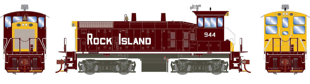 Athearn HO ATH29763 DCC/SoundTraxx Econami Sound Equipped EMD SW1500 Locomotive Rock Island #944