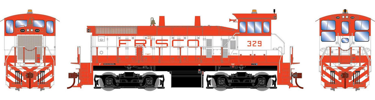 Athearn HO ATH29778 DCC/SoundTraxx Econami Sound Equipped EMD SW1500 Locomotive Frisco #329