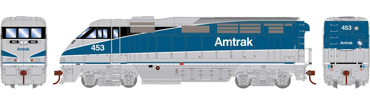 Athearn RTR HO ATH64725 DCC/Econami Equipped EMD F59PHI Amtrak AMTK #453