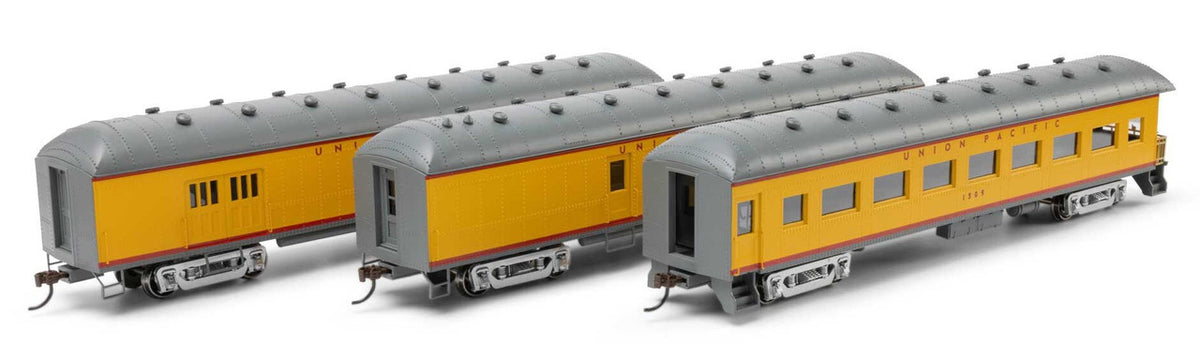 Athearn RTR HO ATH73037 Arch Roof Passenger Car Set Union Pacific UP 3-Pack
