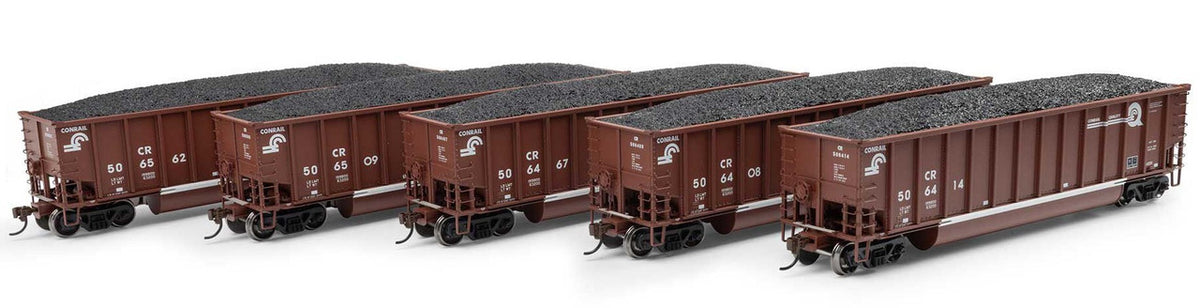 Athearn HO ATH81598 Bethgon Coalporter with Load Conrail CR #1 5-Pack